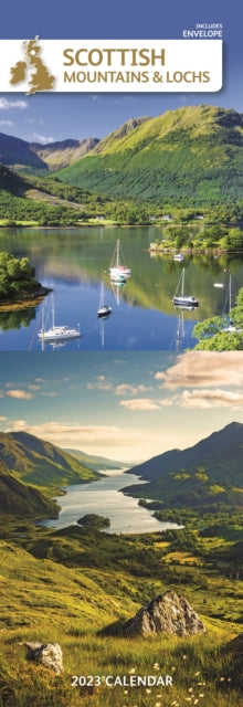 Scottish Mountains & Lochs Slim Calendar 2023-9781529823127