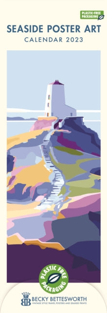 Seaside Poster Art, Becky Bettesworth Slim Calendar 2023-9781529823394