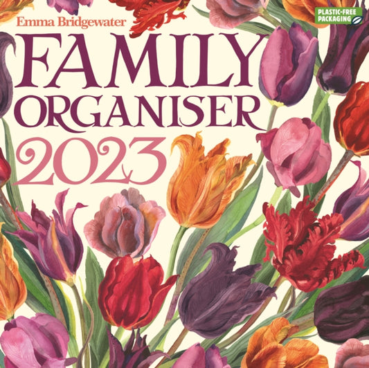 Emma Bridgewater Tulips Week-to-View Square Wall Planner Calendar 2023-9781529823455