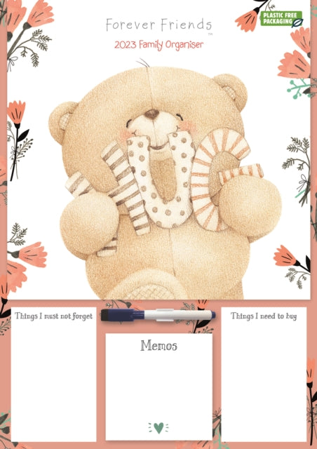Forever Friends Mum's Deluxe A3 Planner Calendar 2023-9781529824292