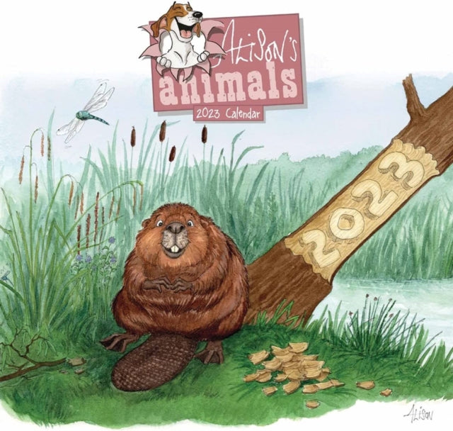 Alison's Animals Square Wiro Wall Calendar 2023-9781529825114