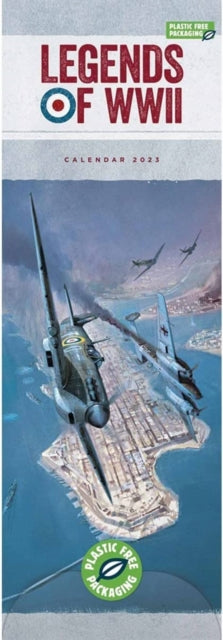 Legends of WWII Slim Calendar 2023-9781529825244