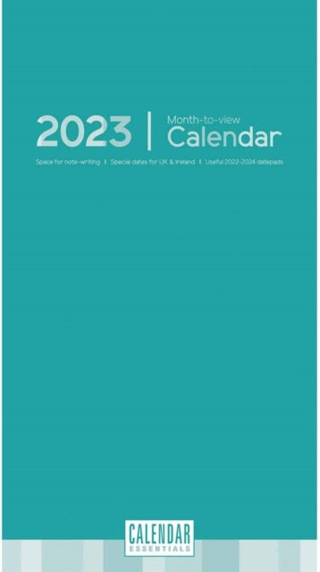 Essential Month-to-View Stubby Slim Calendar 2023-9781529825275