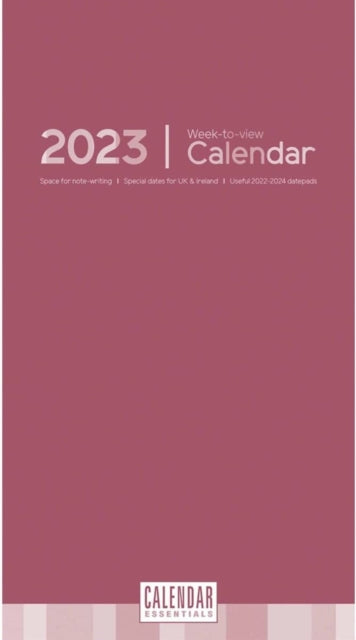 Essential Week-to-View Stubby Slim Calendar 2023-9781529825305
