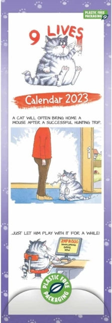 9 Lives Slim Calendar 2023-9781529825480