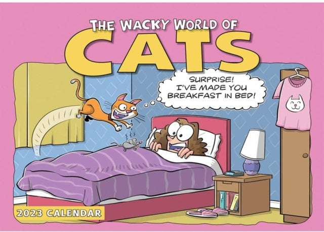 Wacky World of Cats A4 Calendar 2023-9781529825770