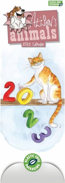 Alisons Animals Slim Calendar 2023-9781529825879