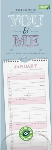 You and Me Slim Planner Calendar 2023-9781529826074