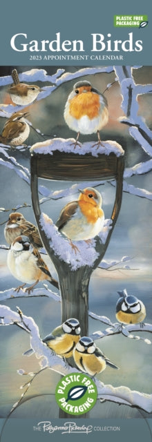Garden Birds by Pollyanna Pickering Slim Calendar 2023-9781529826371