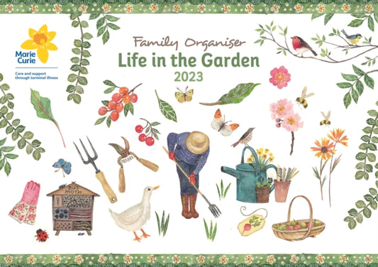 Marie Curie, Life in the Garden Month-to-View A4 Planner Calendar 2023-9781529827590