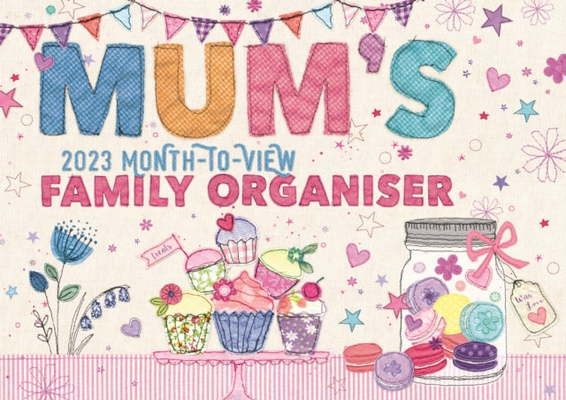 Mum's Fabric & Buttons Month-to-View A4 Planner Calendar 2023-9781529827613