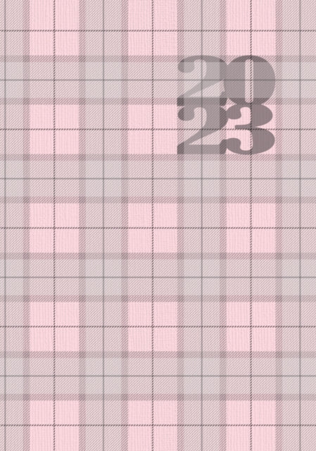 Pink Grey Check A6 Diary 2023-9781529829228