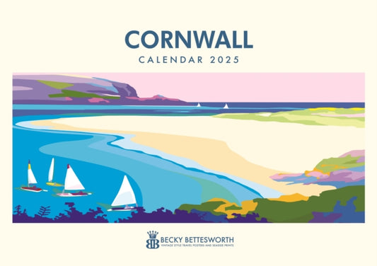 Cornwall, Becky Bettesworth A4 Calendar 2025-9781529840681