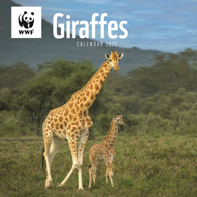 WWF Giraffes Square Wall Calendar 2025-9781529841145