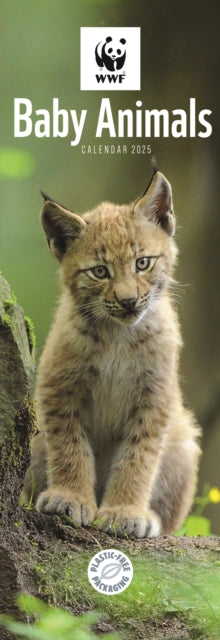 WWF Baby Animals Slim Calendar 2025-9781529841190