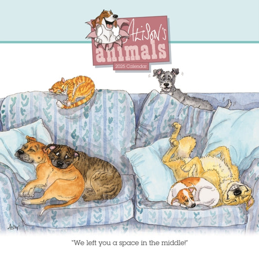 Alison's Animals Wiro Wall Calendar 2025-9781529841282
