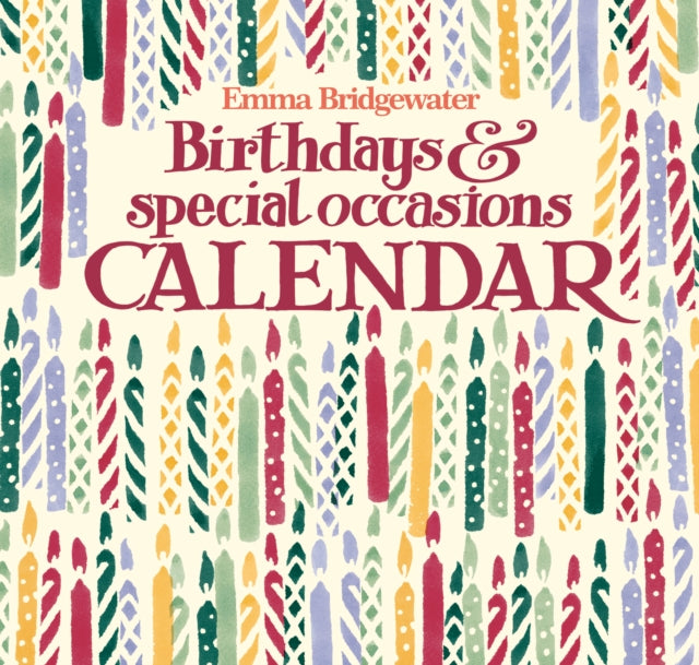 Emma Bridgewater Birthday Candles Perpetual Midi Calendar 2025-9781529841329
