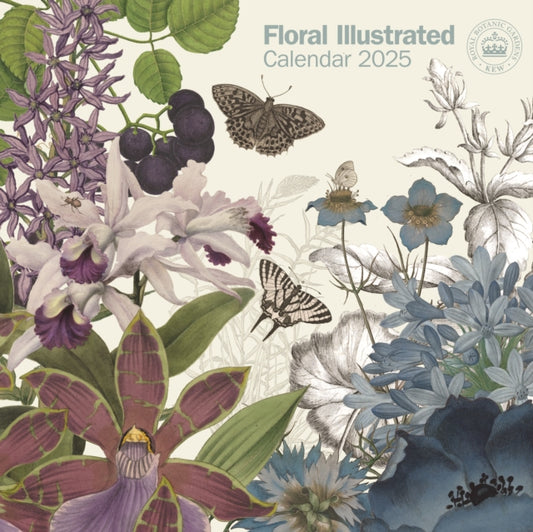 Royal Botanic Gardens Kew, Floral Illustrated Square Wall Calendar 2025-9781529841671