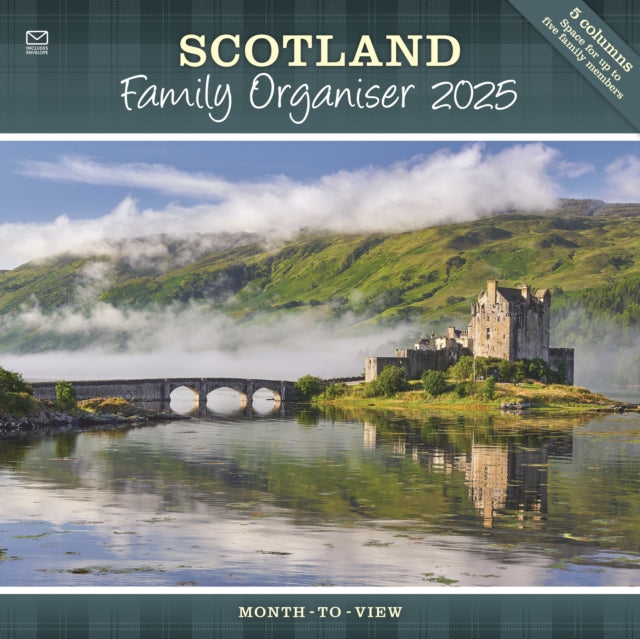 Scotland Family Organiser Planner Wall Calendar 2025-9781529842623