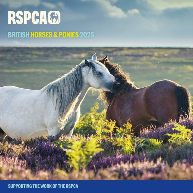 RSPCA British Horses & Ponies Square Wall Calendar 2025-9781529843071