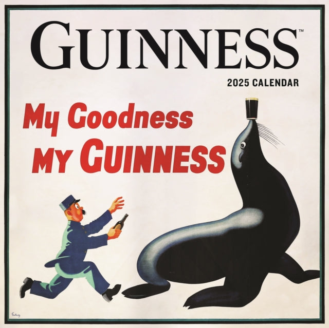 Guinness, Poster Art Square Wall  Calendar 2025-9781529843897