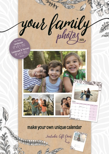 Your Family Photos A4 Calendar 2025-9781529844887