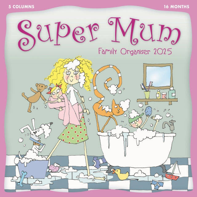 Super Mum, Kim Nash Planner Wall Calendar 2025-9781529845044