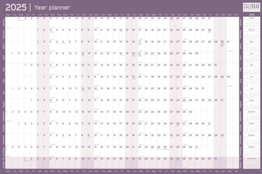Essential Roll Planner Calendar 2025-9781529845778