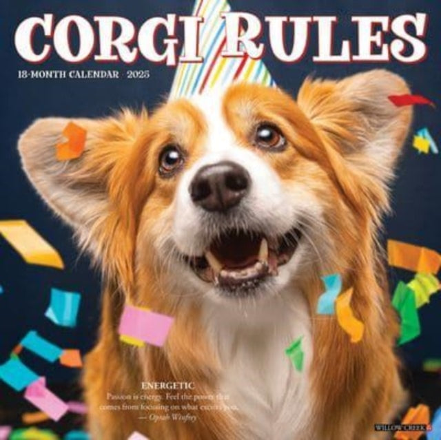 Corgi Rules 2025 12 X 12 Wall Calendar-9781549242557
