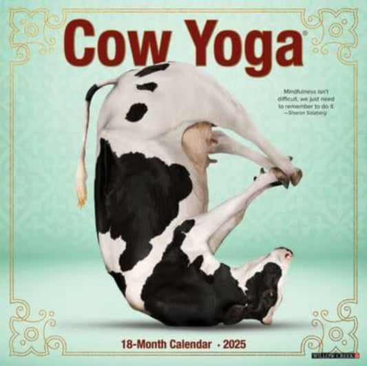 Cow Yoga 2025 12 X 12 Wall Calendar-9781549242595