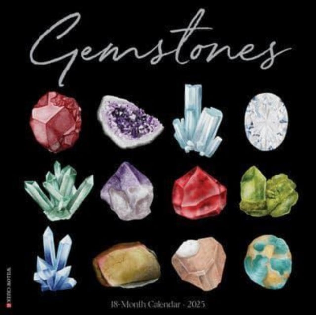 Gemstones 2025 12 X 12 Wall Calendar-9781549243004