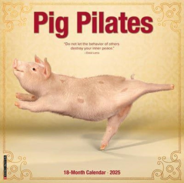 Pig Pilates 2025 12 X 12 Wall Calendar-9781549244452