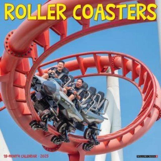 Roller Coasters 2025 12 X 12 Wall Calendar-9781549244674