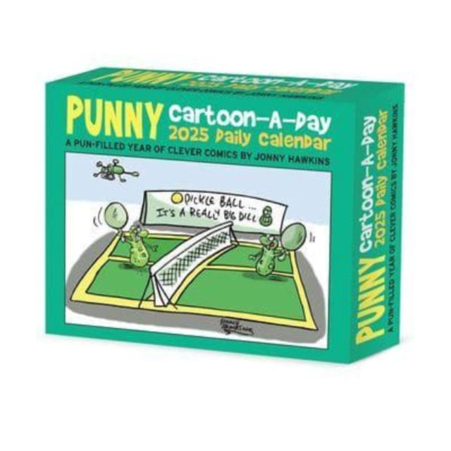 Punny Cartoon-A-Day by Jonny Hawkins 2025 6.2 X 5.4 Box Calendar-9781549246265