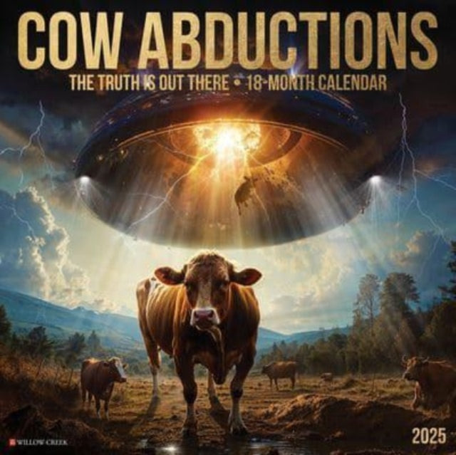 Cow Abductions 2025 12 X 12 Wall Calendar-9781549247200