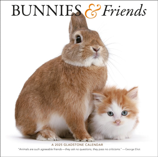 Bunnies & Friends Square Wall Calendar 2025-9781612235431