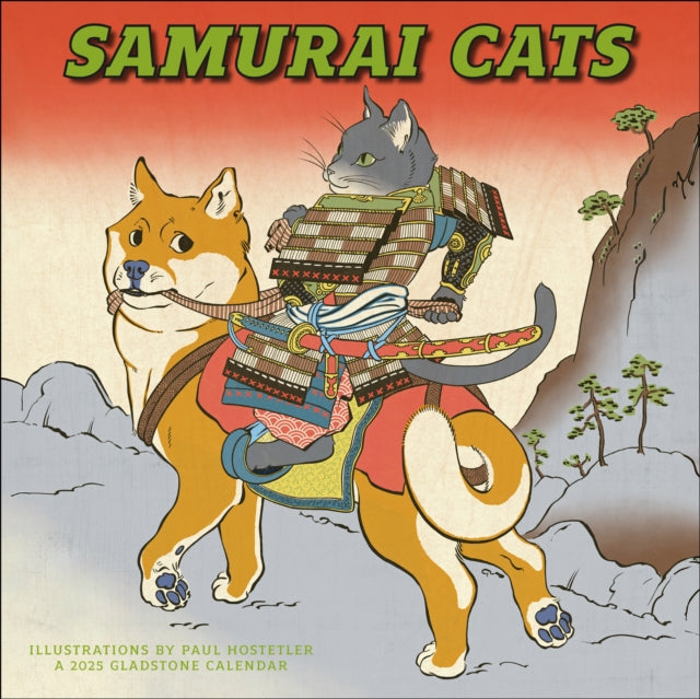 Samurai Cats Square Wall Calendar 2025-9781612235677