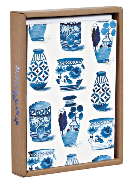 Classic Indigo Luxe Foil Notecard Box-9781623256777