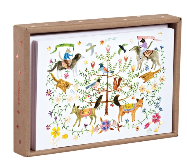 Let's Go to Wonderland Luxe Foil Notecard Box-9781623256845