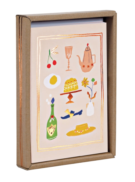 Sunday Brunch Luxe Foil Notecard Box-9781623256999