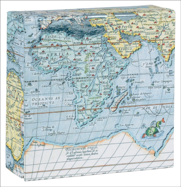 Vintage Maps Mini FlipTop Notecard Box-9781623257675