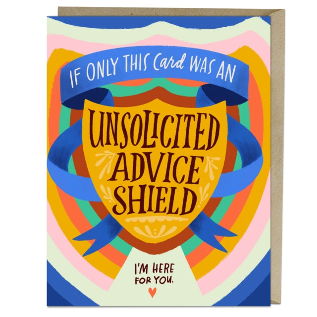 6-Pack Em & Friends Unsolicited Advice Shield Card-9781642463767