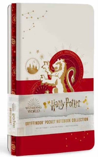Harry Potter: Gryffindor Constellation Sewn Pocket Notebook Collection : Set of 3-9781647220884