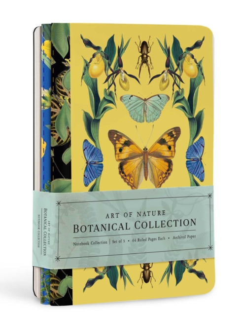 Art of Nature: Botanical Sewn Notebook Collection : Set of 3-9781647222062