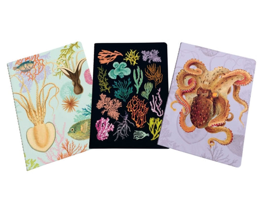 Art of Nature: Under the Sea Sewn Notebook Collection : Set of 3-9781647223847