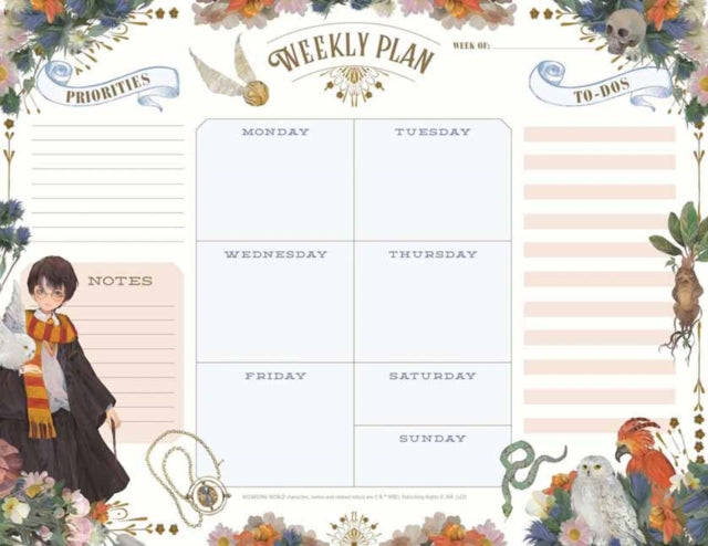 Harry Potter Anime Weekly Planner Notepad-9781647226879