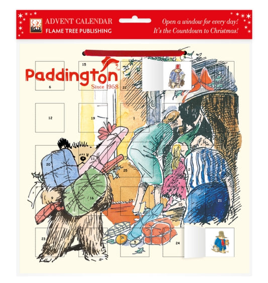 Paddington: Traditional Illustrations by Peggy Fortnum Advent Calendar (with stickers)-9781787550988