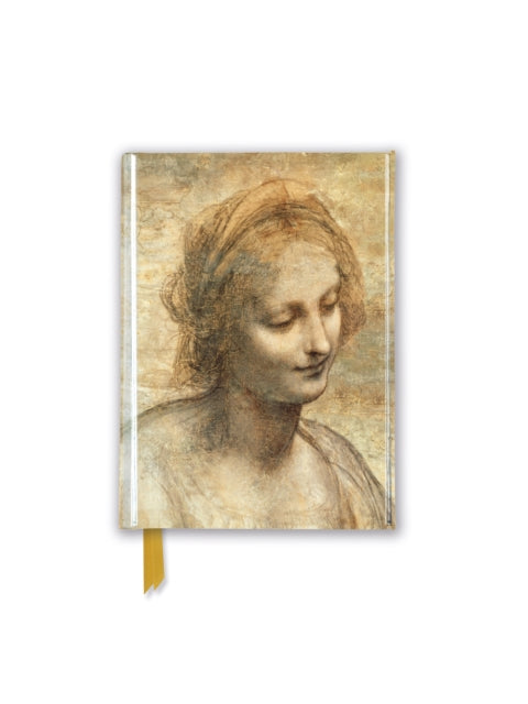 Leonardo Da Vinci: Detail of the Head of the Virgin (Foiled Pocket Journal)-9781787555884