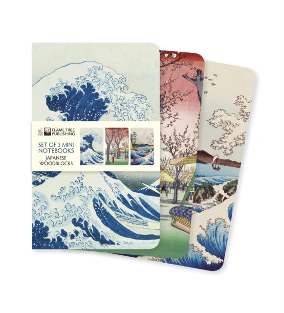 Japanese Woodblocks Set of 3 Mini Notebooks-9781787559103
