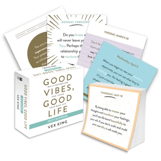 Good Vibes, Good Life 2023 Calendar : Daily Inspiration for Living Your Best Life-9781788178198